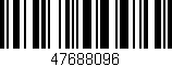 Código de barras (EAN, GTIN, SKU, ISBN): '47688096'