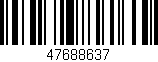 Código de barras (EAN, GTIN, SKU, ISBN): '47688637'