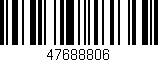 Código de barras (EAN, GTIN, SKU, ISBN): '47688806'