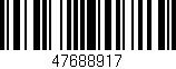 Código de barras (EAN, GTIN, SKU, ISBN): '47688917'