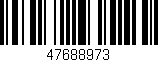 Código de barras (EAN, GTIN, SKU, ISBN): '47688973'