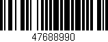 Código de barras (EAN, GTIN, SKU, ISBN): '47688990'