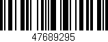 Código de barras (EAN, GTIN, SKU, ISBN): '47689295'