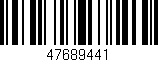 Código de barras (EAN, GTIN, SKU, ISBN): '47689441'
