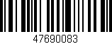 Código de barras (EAN, GTIN, SKU, ISBN): '47690083'