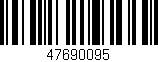 Código de barras (EAN, GTIN, SKU, ISBN): '47690095'