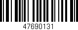 Código de barras (EAN, GTIN, SKU, ISBN): '47690131'
