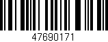 Código de barras (EAN, GTIN, SKU, ISBN): '47690171'
