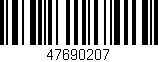 Código de barras (EAN, GTIN, SKU, ISBN): '47690207'