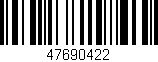 Código de barras (EAN, GTIN, SKU, ISBN): '47690422'