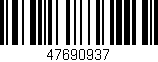 Código de barras (EAN, GTIN, SKU, ISBN): '47690937'