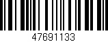 Código de barras (EAN, GTIN, SKU, ISBN): '47691133'