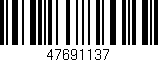 Código de barras (EAN, GTIN, SKU, ISBN): '47691137'