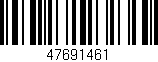 Código de barras (EAN, GTIN, SKU, ISBN): '47691461'