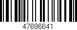 Código de barras (EAN, GTIN, SKU, ISBN): '47696641'
