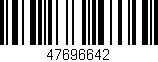 Código de barras (EAN, GTIN, SKU, ISBN): '47696642'