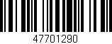 Código de barras (EAN, GTIN, SKU, ISBN): '47701290'
