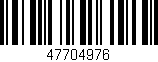 Código de barras (EAN, GTIN, SKU, ISBN): '47704976'