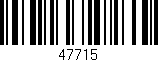 Código de barras (EAN, GTIN, SKU, ISBN): '47715'