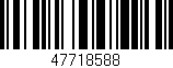 Código de barras (EAN, GTIN, SKU, ISBN): '47718588'