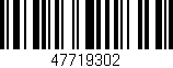 Código de barras (EAN, GTIN, SKU, ISBN): '47719302'