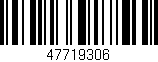 Código de barras (EAN, GTIN, SKU, ISBN): '47719306'