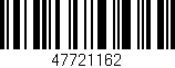 Código de barras (EAN, GTIN, SKU, ISBN): '47721162'