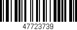 Código de barras (EAN, GTIN, SKU, ISBN): '47723739'