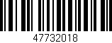 Código de barras (EAN, GTIN, SKU, ISBN): '47732018'