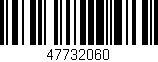 Código de barras (EAN, GTIN, SKU, ISBN): '47732060'