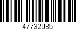 Código de barras (EAN, GTIN, SKU, ISBN): '47732085'