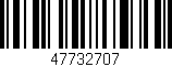 Código de barras (EAN, GTIN, SKU, ISBN): '47732707'