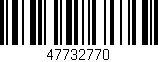 Código de barras (EAN, GTIN, SKU, ISBN): '47732770'