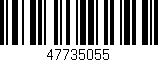 Código de barras (EAN, GTIN, SKU, ISBN): '47735055'