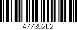Código de barras (EAN, GTIN, SKU, ISBN): '47735202'