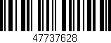 Código de barras (EAN, GTIN, SKU, ISBN): '47737628'