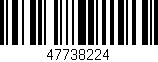 Código de barras (EAN, GTIN, SKU, ISBN): '47738224'