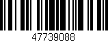 Código de barras (EAN, GTIN, SKU, ISBN): '47739088'