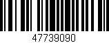 Código de barras (EAN, GTIN, SKU, ISBN): '47739090'