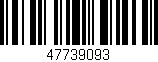 Código de barras (EAN, GTIN, SKU, ISBN): '47739093'