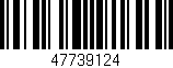 Código de barras (EAN, GTIN, SKU, ISBN): '47739124'