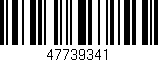 Código de barras (EAN, GTIN, SKU, ISBN): '47739341'