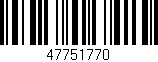 Código de barras (EAN, GTIN, SKU, ISBN): '47751770'