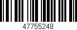Código de barras (EAN, GTIN, SKU, ISBN): '47755248'