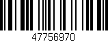 Código de barras (EAN, GTIN, SKU, ISBN): '47756970'