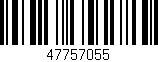 Código de barras (EAN, GTIN, SKU, ISBN): '47757055'