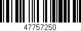 Código de barras (EAN, GTIN, SKU, ISBN): '47757250'