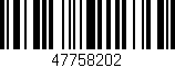 Código de barras (EAN, GTIN, SKU, ISBN): '47758202'