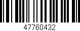 Código de barras (EAN, GTIN, SKU, ISBN): '47760432'