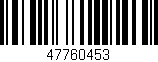 Código de barras (EAN, GTIN, SKU, ISBN): '47760453'